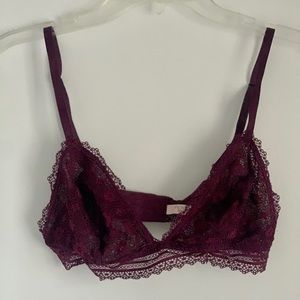 Victoria’s Secret burgundy lace bralette!